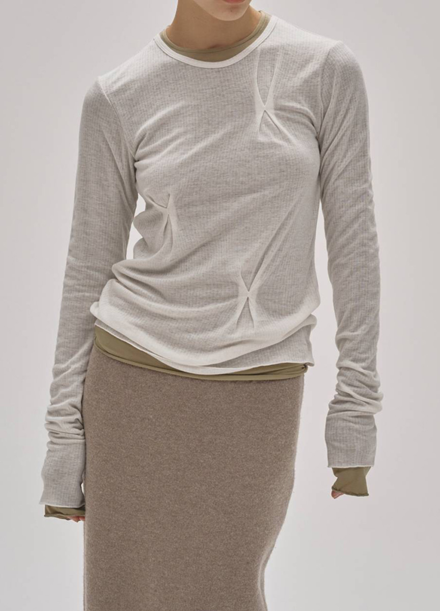 雙色層次造型上衣